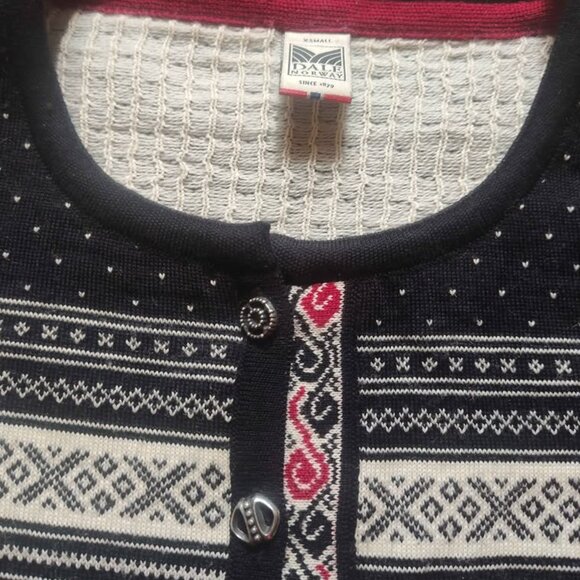 Dale of Norway Cardigan Sweater Wool Fair Isle Woman XS - Picture 5 of 10